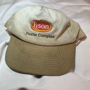 VTG Tyson Dexter Complex Hat OSFA Snapback Tan Corporate Promo Logo Sportsman